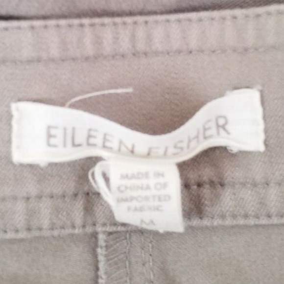 Eileen Fisher Beige High-Rise Tapered Pants | Stretch | Size M | Preowned - Picture 5 of 5
